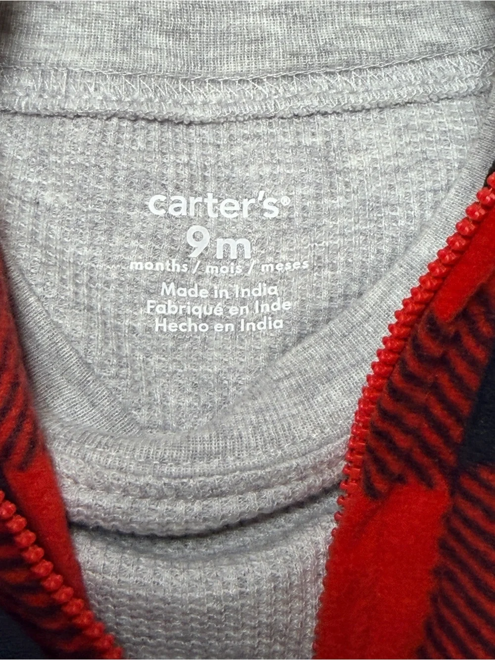 Carter’s Buffalo Plaid Winter Long-Sleeve Body Suit Suspenders set